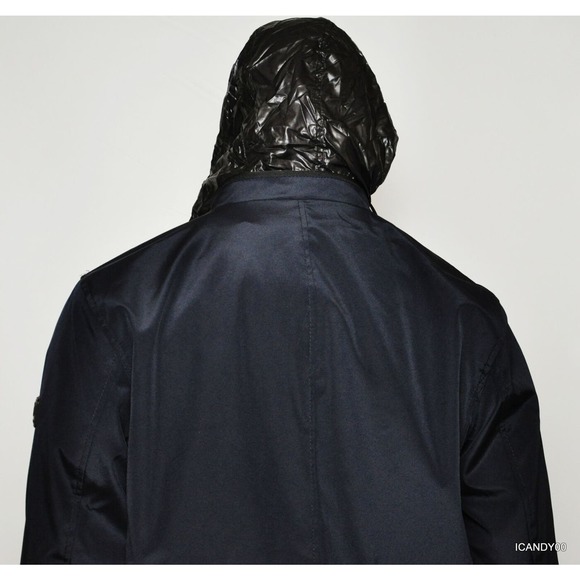 TUMI T-Tech Men's Bib Mictotech Bonded Hipster Jacket Coat Top Navy XL Nwt $250 - Picture 8 of 11